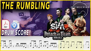 The Rumbling - SiM | DRUM SCORE Sheet Music Play-Along | DRUMSCRIBE