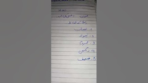 Urdu Dictation Class 4th 2nd Term Lecture#05 13-01-2021