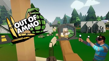 Out of Ammo VR Gameplay - Riftcat and Steam VR with PS Move Controllers!!