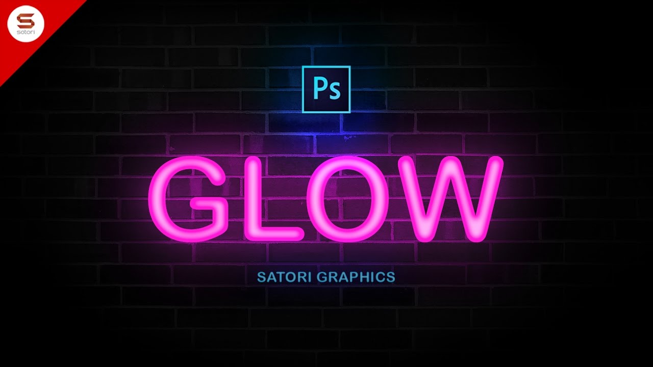 Pub Bliv oppe svulst How To Make NEON TYPE In PHOTOSHOP - YouTube