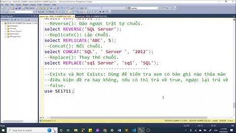 SQL Server-SE1711: Buổi 6. Exists, if-else, Top,  Top với percent, Top với with ties, case-when