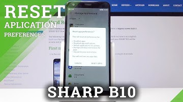 How to Set Default App Preferences on SHARP B10 - Restore App Settings