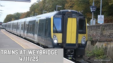 Trains at Weybridge - 4/11/25