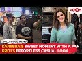 Kareena Kapoor ADORABLY poses with a fan at airport | Kriti Sanon ROCKS a casual look