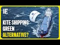This kite can move a cargo ship without a fuel
