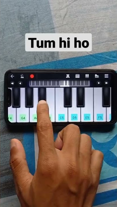 Tum hi ho Hindi song mobile Piano //walk Band Piano Tutorial #shorts