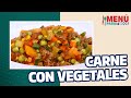 Carne con vegetales