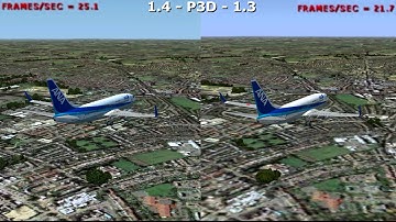 Prepar3d 1.4 vs 1.3 London X [RADEON] (P3D)