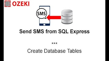 Send SMS from Oracle SQL - Create Database Table