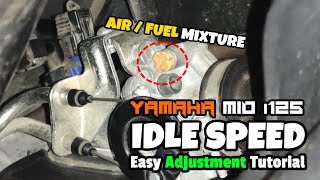 YAMAHA MIO IDLE ADJUSTMENT | Paano MagAdjust o MagTono ng Menor Yamaha Mio M3 | Air Mixture Guide