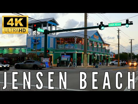 Jensen Beach Florida at Night | 4K 60 FPS