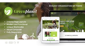 Green Planet | Environmental Non-Profit Organization WordPress Theme | Themeforest Website