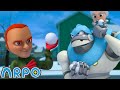 Snowball Showdown - Ready Steady Throw  | ARPO | Nursery Rhymes &amp; Cartoons for Kids | Moonbug