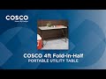 Cosco 4 ft foldinhalf portable utility table