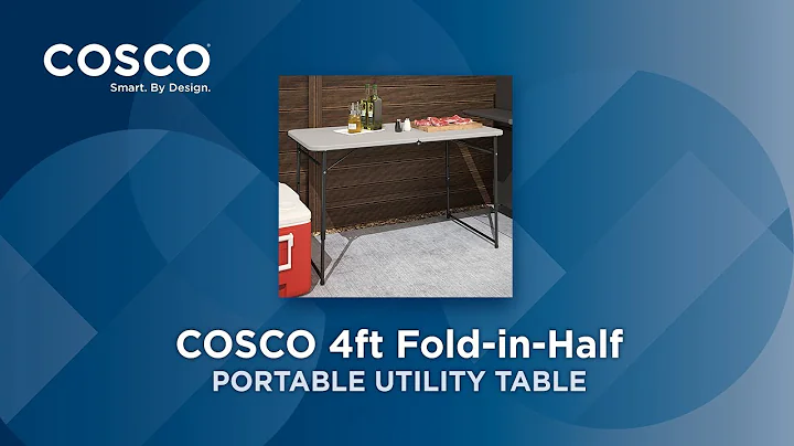 COSCO 4 ft. Fold-in-Half Portable Utility Table