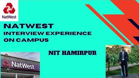 Natwest Interview Experience | NIT Hamirpur | ECE | #placement
