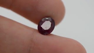 R-105 Red RUBY Oval Shape 1.92 Carat Natural loose Gemstone Profile