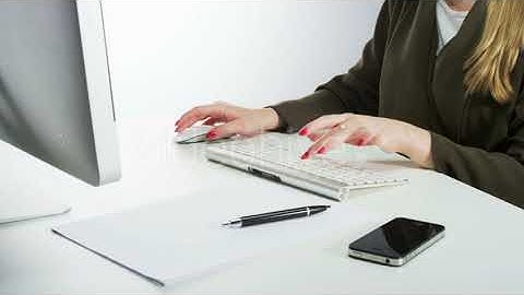 Woman Using Mouse and Typing on a Keyboard | Stock Footage - Envato elements