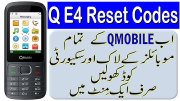 QMobile E4 MTK 625A RESET PHONE LOCK, SECURITY CODE, PASSWORD, UNLOCKED BY TAHIR GUL