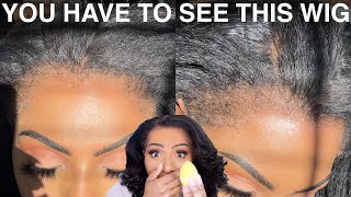 I USED A SPONGE TO APPLY MY WIG! 🚨NEW KINKY EDGES WIG the MOST REALISTIC wig YOU EVER SAW! ILIKEHAIR