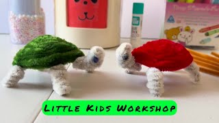 Let's Make a Cute Pipe Cleaner Turtle! Fun and Easy Craft for Kids! Kids Video