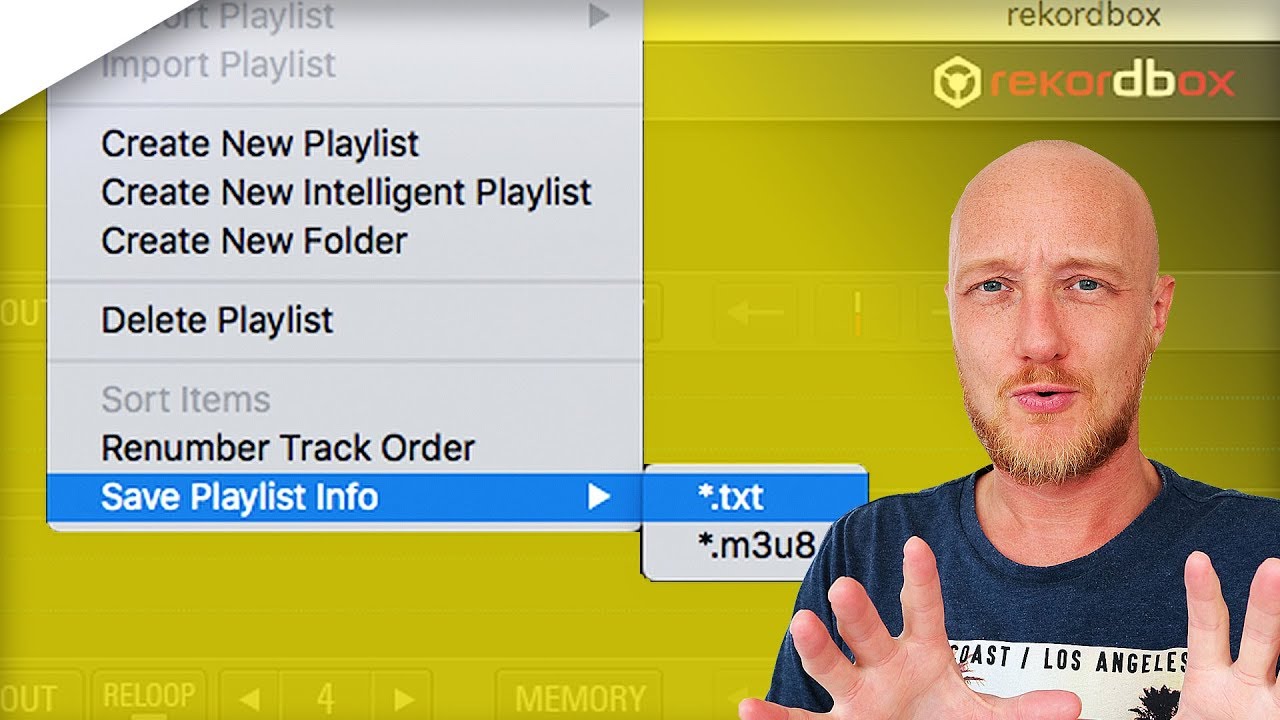 rekordbox dj save a playlist to mp3