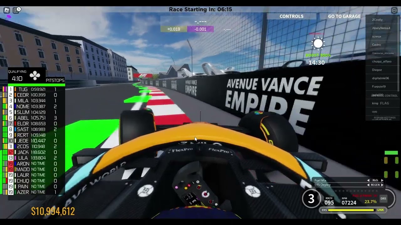 IFR Roblox race with qualifications. | Spain | 2024