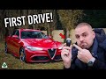 *FIRST DRIVE* OF MY NEW ALFA ROMEO GIULIA QUADRIFOGLIO!