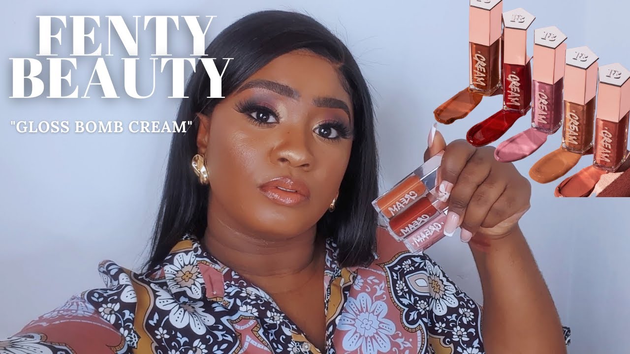 Fenty Beauty Gloss Bomb Cream Review Demo Youtube
