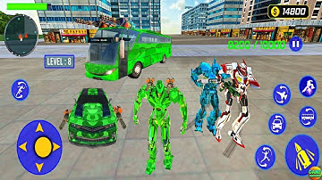 Army Bus Robot Transform Wars - Car Fighting Game - Android Gameplay#3