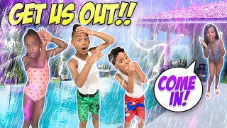 KIDS SWIM DURING A THUNDERSTORM!! *GET OUT* KIDS SWIM DURING A THUNDERSTORM!! *GET OUT*