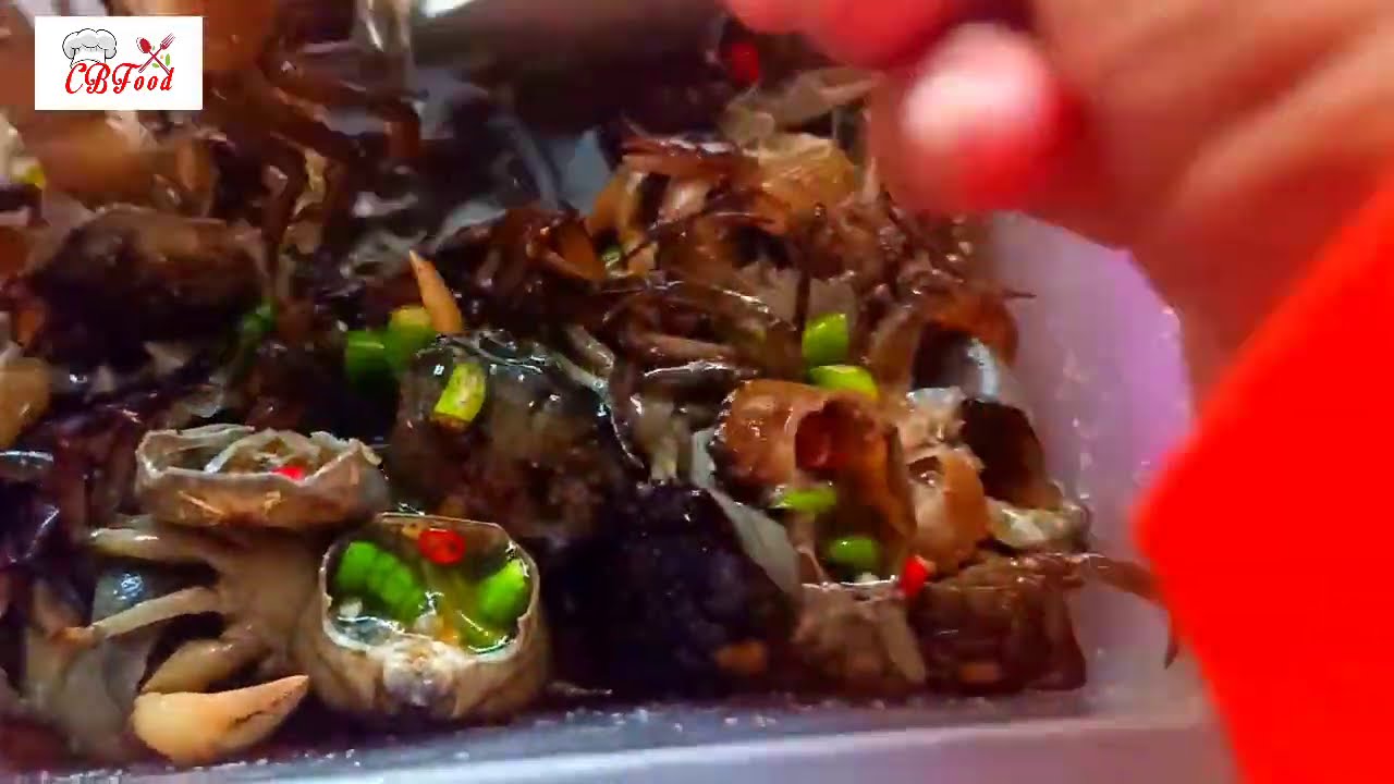 របៀបធ្វើម្ហូបខ្មែរ ជ្រក់ក្ដាមទឹកត្រី How to make Khmer Food "Crab and