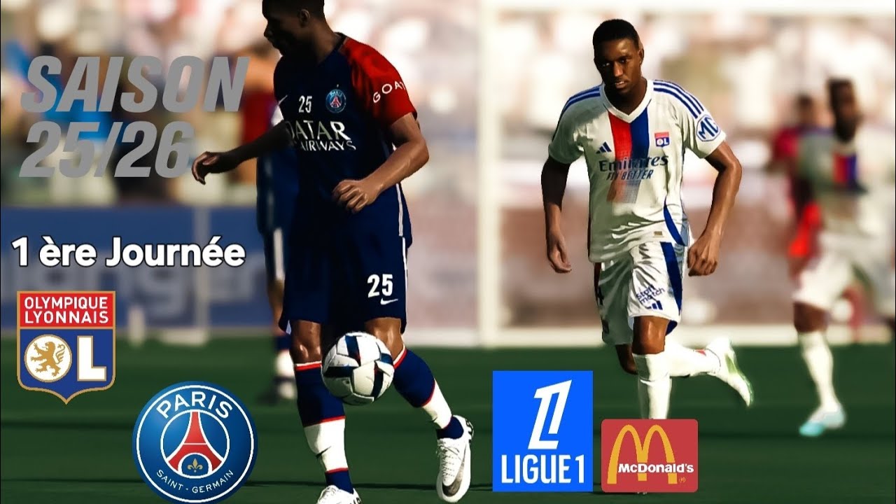 OL vs PSG [] Saison 25/26 [] 1ere journée [] Mod Fanurex [] Nouvelle ...