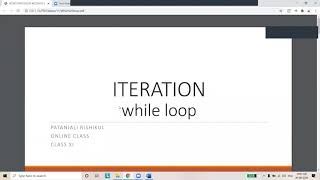 While loop detailed explanation - Informatics Practices - Class 11