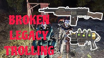 BROKEN legacy griefing on low level troll account (fallout 76 pvp)