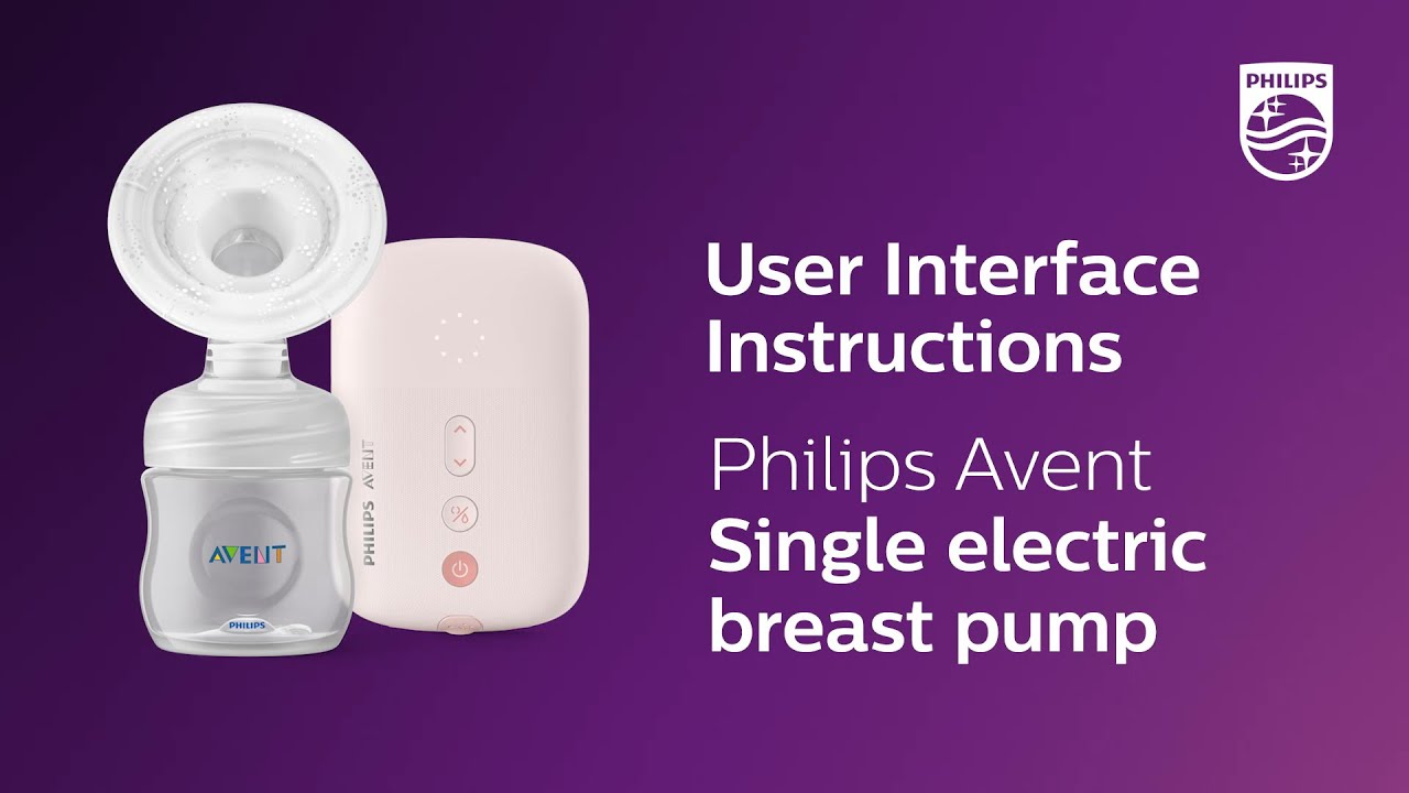 Philips Avent Electric Breast Pumps SCF395/11 and SCF397/11 User Interface  - YouTube