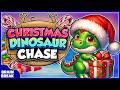 Christmas Dino Chase Game | Kids Activity Break | Freeze Dance Game | Indoor Kids Fun