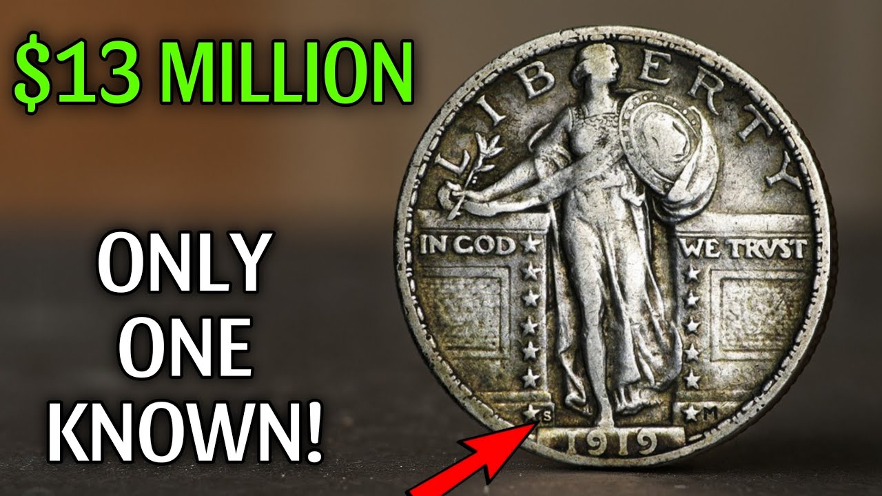 WORN COINS WORTH MONEY! 1919 Standing Liberty Quarter Value! Valuable Old Coins Look For, Rare Coins