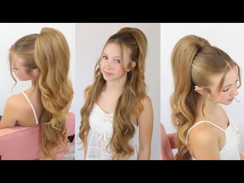 Slick Back Half Up Style