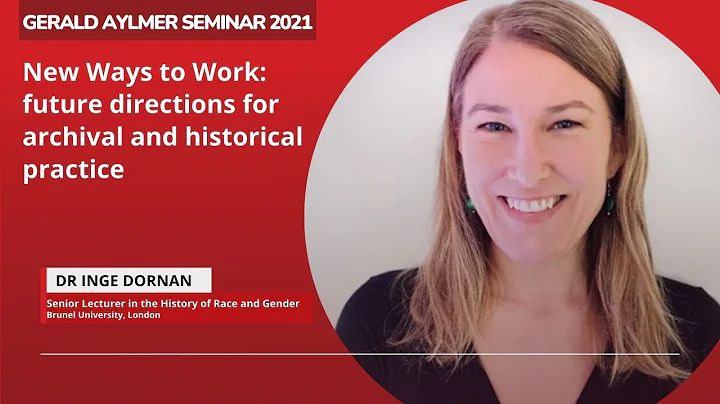 Gerald Aylmer Seminar 2021: Inge Dornan