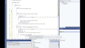Convert Hexadecimal to Decimal and vice verse in C#.
