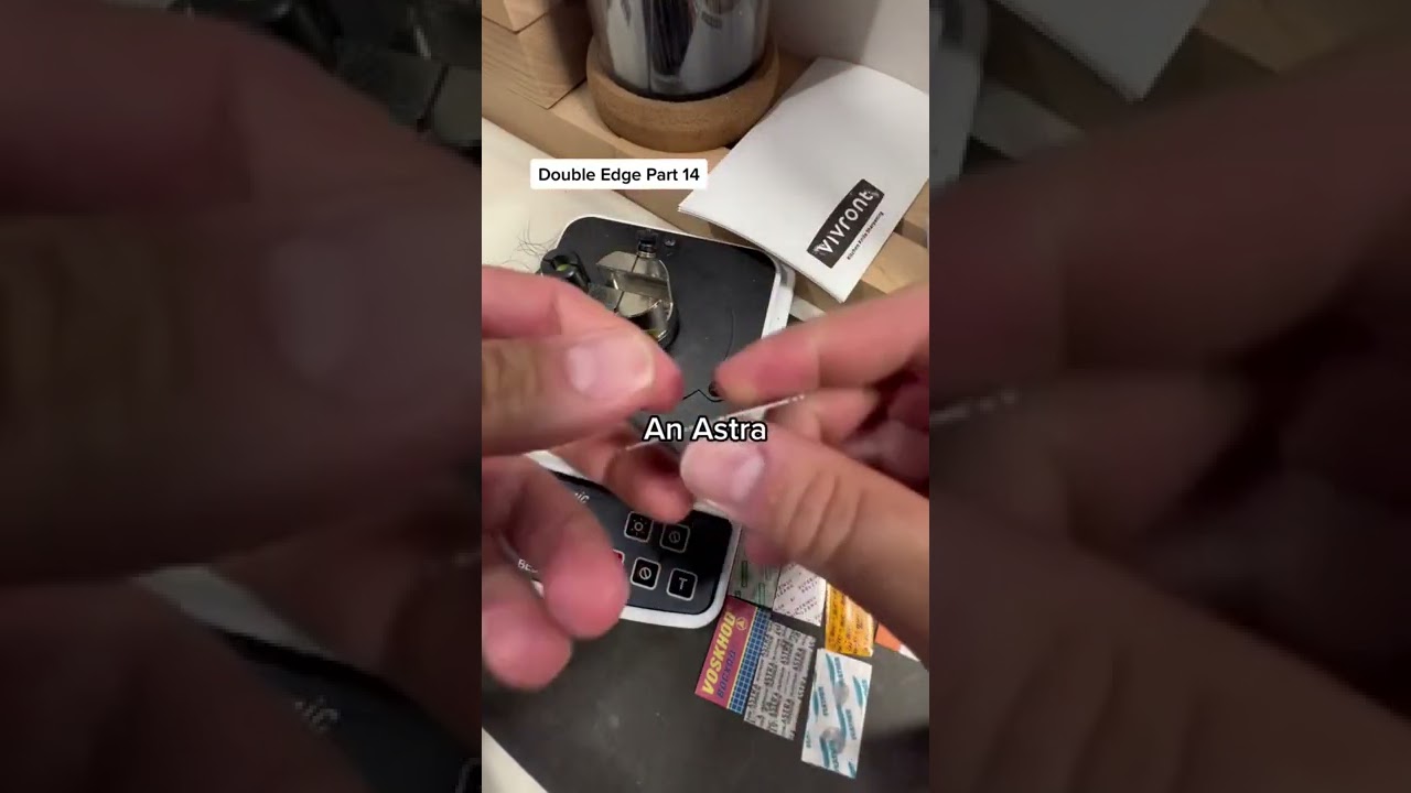 Double edged razor series. An Astra.