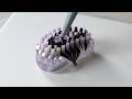 with Nail Brush | Black &amp; White | Acrylic Pouring Ideas 😍❤️