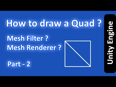 Rendering a Quad | Runtime Mesh Generation | Game Mathematics Series | Unity Engine
