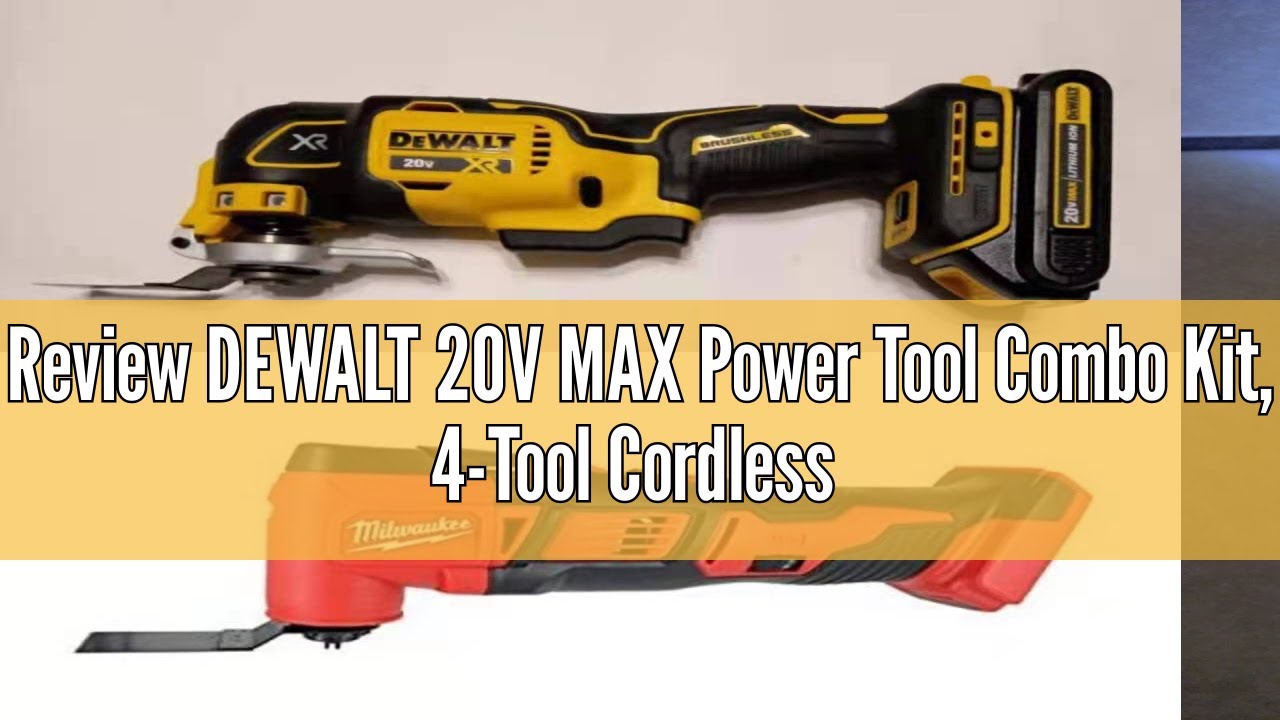 Review DEWALT 20V MAX Power Tool Combo Kit, 4-Tool Cordless Power Tool Set with 2 Batteries and Char