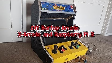 DIY Bartop arcade using x-arcade controller and raspberry pi 3