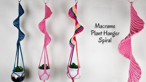 Macrame Plant Hanger Spiral | Macrame Tutorial