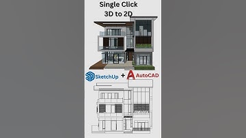 3D To 2D Converter ( Single Click) l Sketchup to Autocad l 3D To 2D Converter l