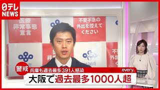 大阪で初の“感染”１０００人超え…来週も感染拡大なら「緊急事態宣言」要請へ（2021年4月13日放送「news every.」より）