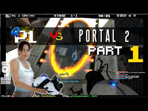 P1 vs Portal 2 - The return of Science - Blind playthrough part 1 - YouTube